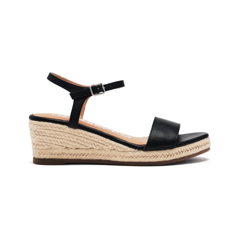 GIOSEPPO 71701 NEGRO  38970 26V SANDALIA CUÑA YUTE NEGRO