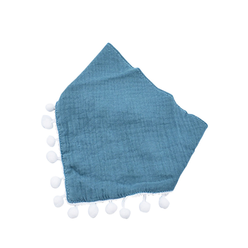 CA Baberos de bebé ajustables de hilo de algodón, babero triangular para bebé, babero para bebé