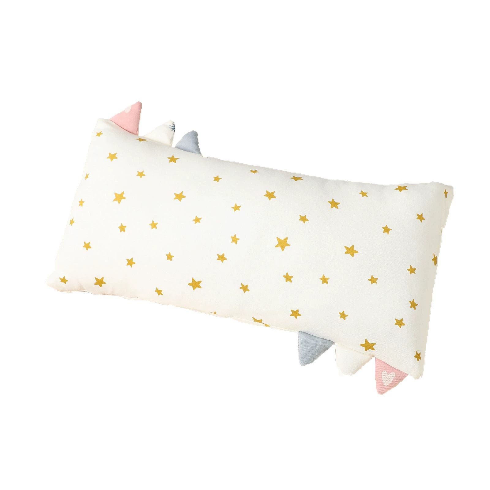 OmHom Almohada masticable de algodón para bebé, almohada relajante para la siesta, transpirable y agradable para la piel, almohada desmontable antisueño