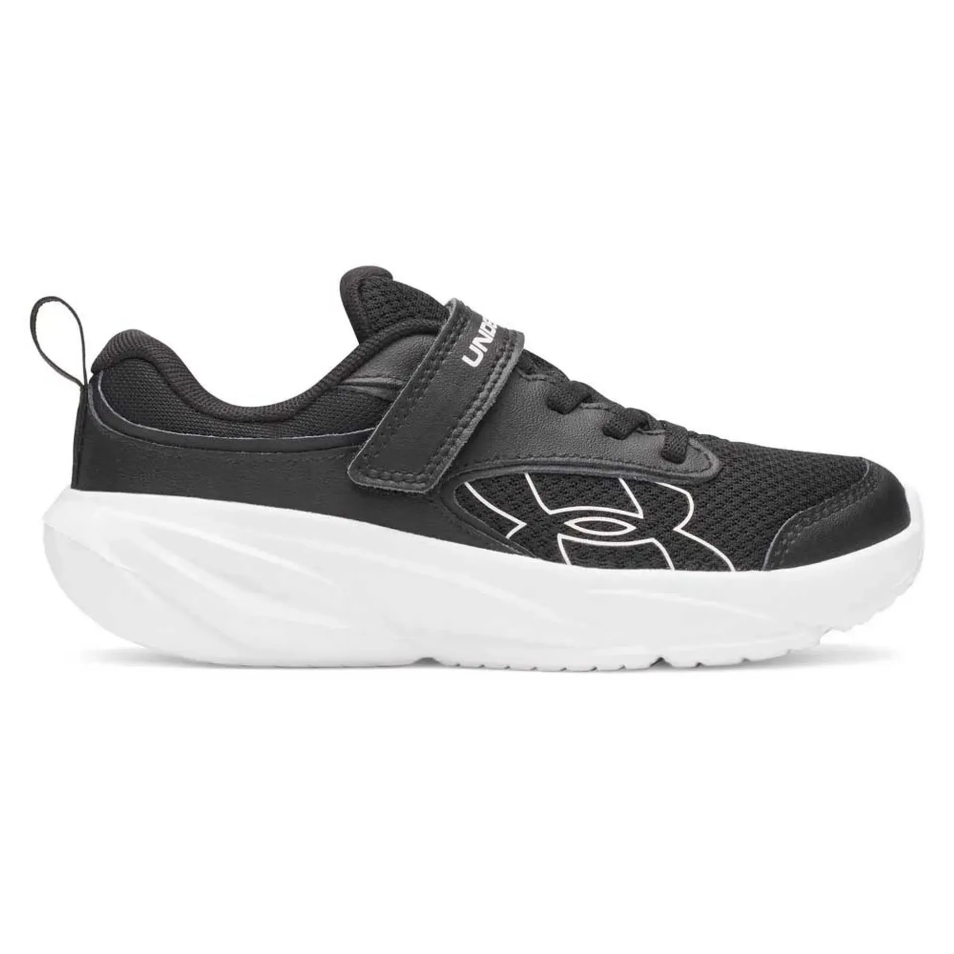 Under Armour - Zapatillas deportivas Surge 5 Kids para entrenamiento y running, ligeras con amortiguación suave y cierre de velcro, malla transpirable y plantilla EVA