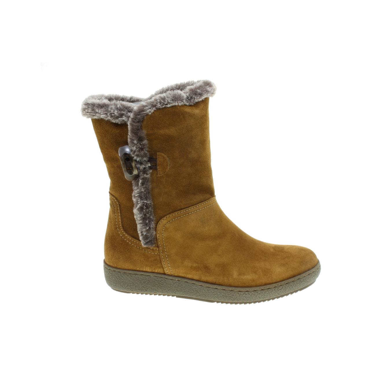 Alpe mod. 322011 - Botin en ante con forro de pelo y ajuste de boton