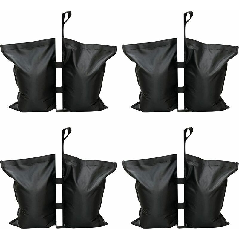 CA Paquete de 4 pesas de arena para gazebo, de grado industrial, con costuras resistentes, para carpas, sombrillas, toldos y camas elásticas.