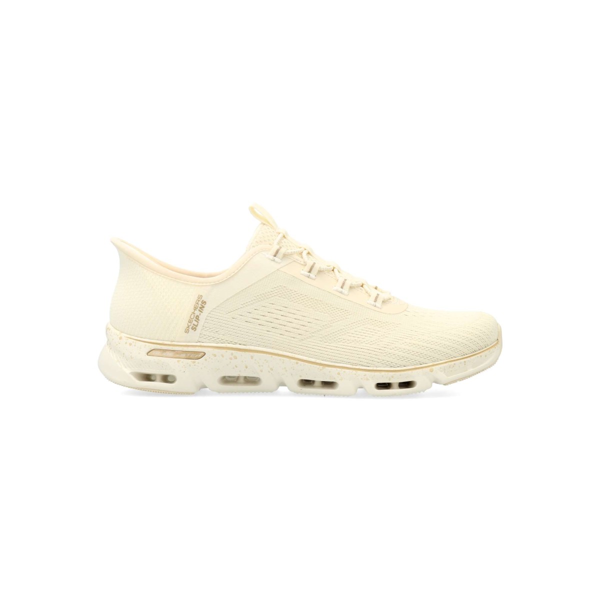 Skechers - Zapatillas deportivas Slip-ons Glide-Step Gratify Pace para mujer, con sistema Heel Pillow™ y plantilla Air-Cooled Memory Foam™, estilo casual vegano