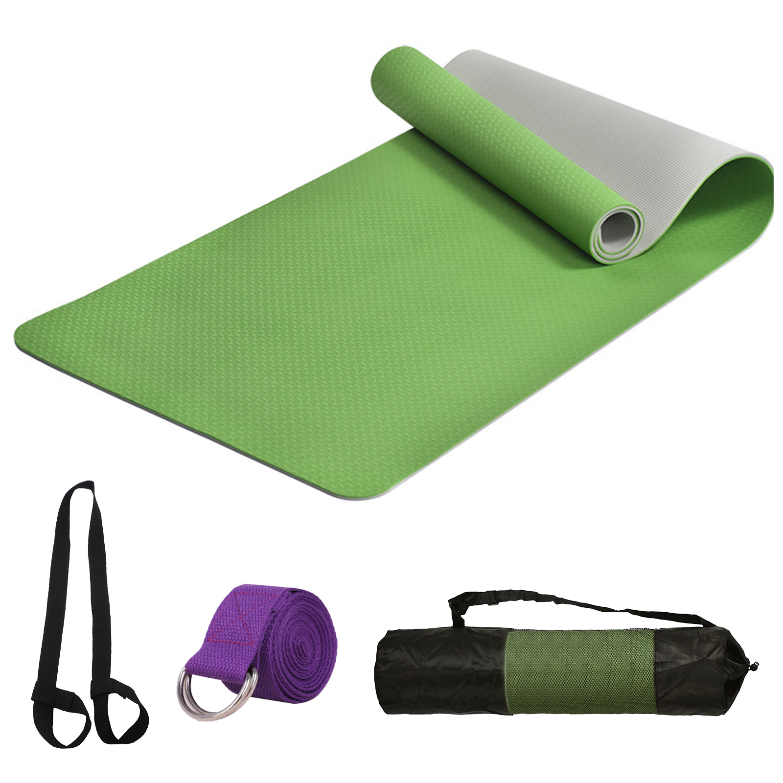 Esterilla Yoga Esterilla Pilates Antideslizante 6mm Alfombrilla de Yoga Esterilla Deporte Yoga Mat para Pilates Yoga Fitness 183x61cm