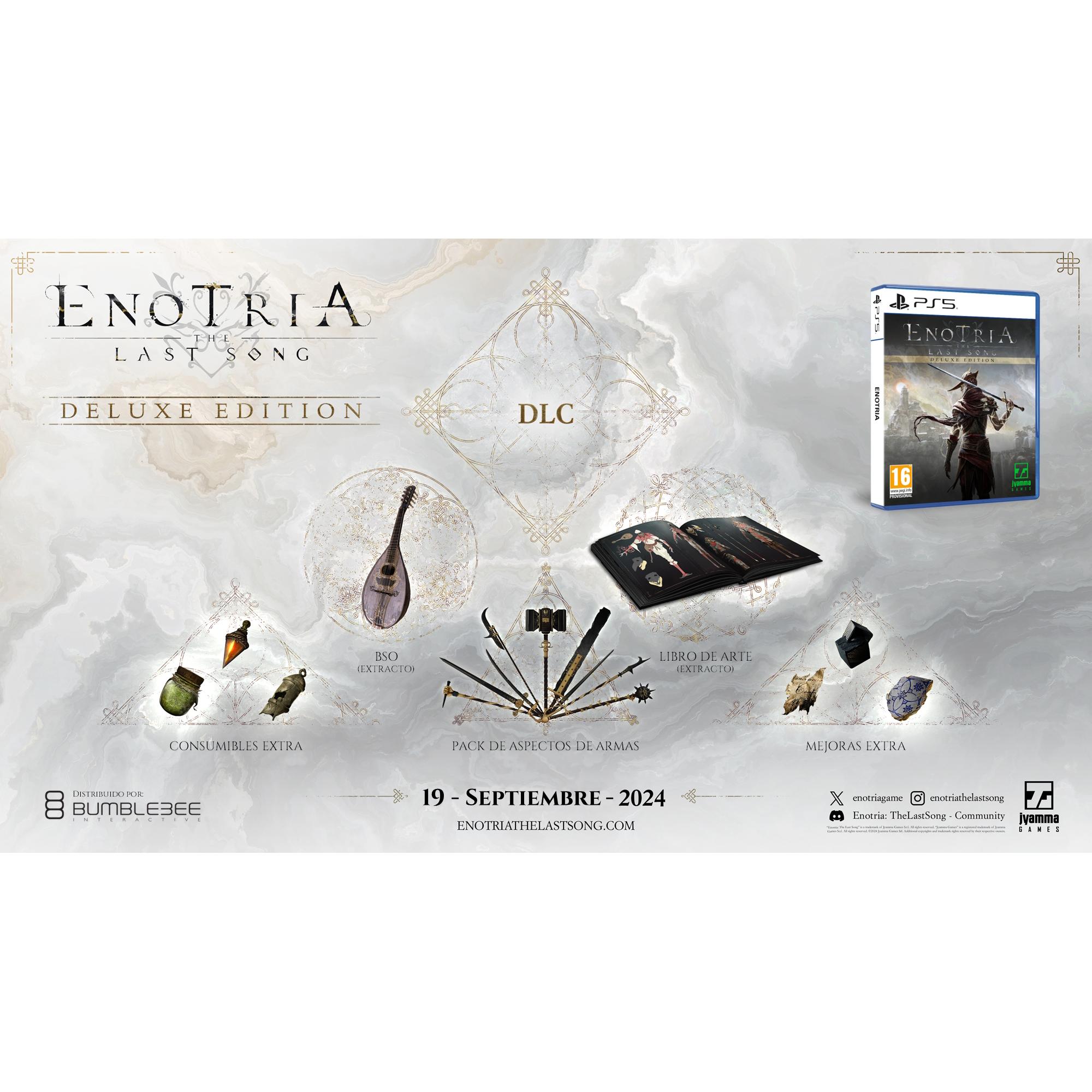 Enotria The Last Song Edición Deluxe - Playstation 5 - Nuevo Precintado - PAL España - Bumble3ee