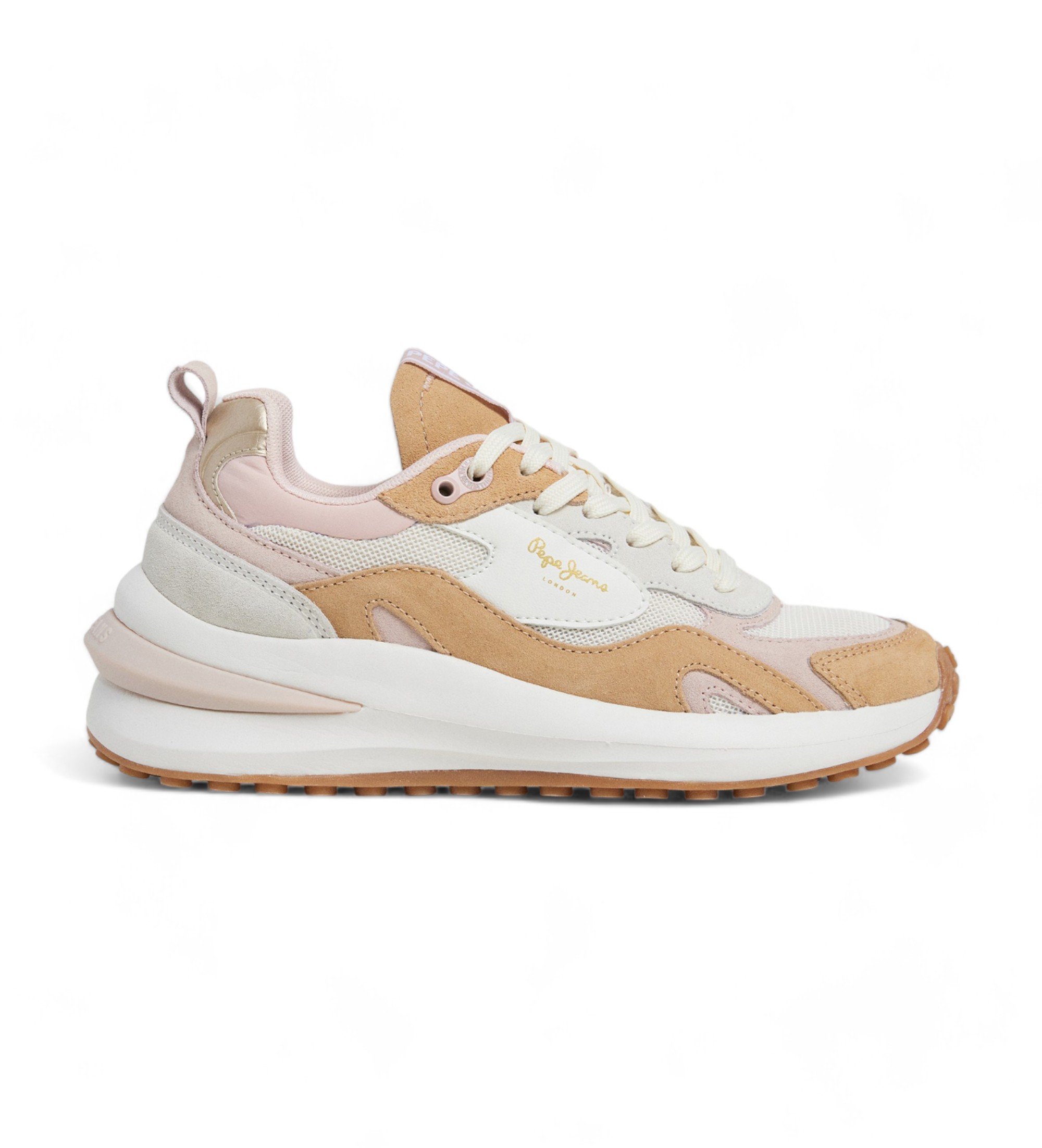 Pepe Jeans | Mujer | Zapatillas de Piel Winslow Urban beige