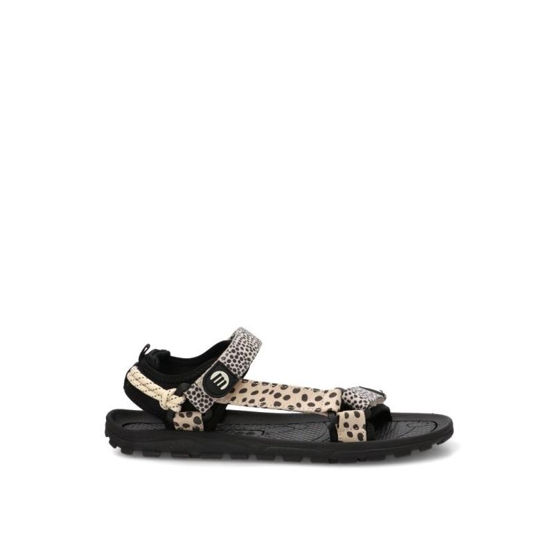 Sandalia Respetuoso/barefoot Mustang - Mujer - Suela Plana - Modelo 85517 - Color Negro