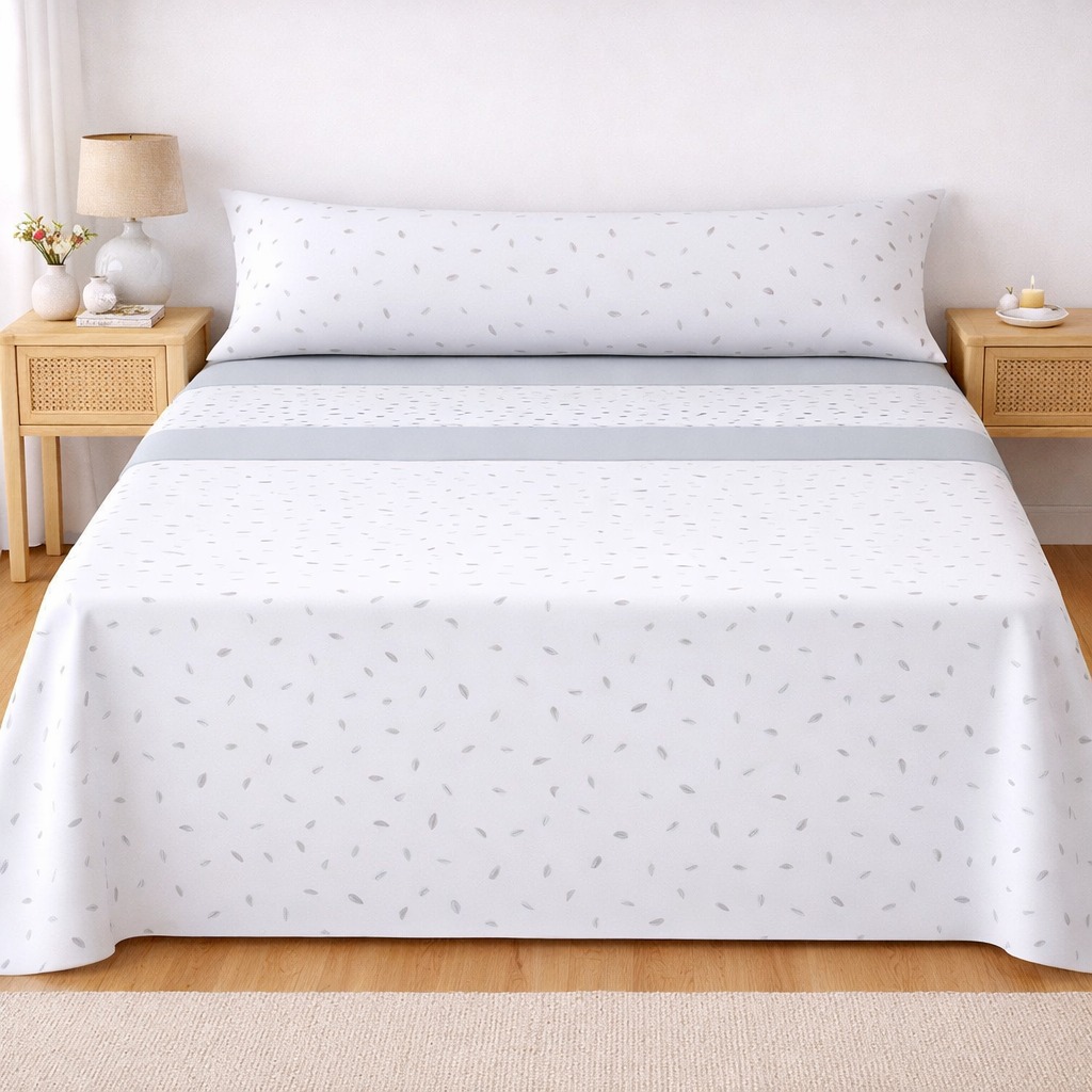 Juego de Sábanas Microfibra 100% Poliéster, Suaves y Frescas para Verano, Estampadas, incluye Bajera -Encimera-1 o 2 Funda de almohada, Entrega en España en 48 a 72 horas Escanea el QR para ver el artículo e