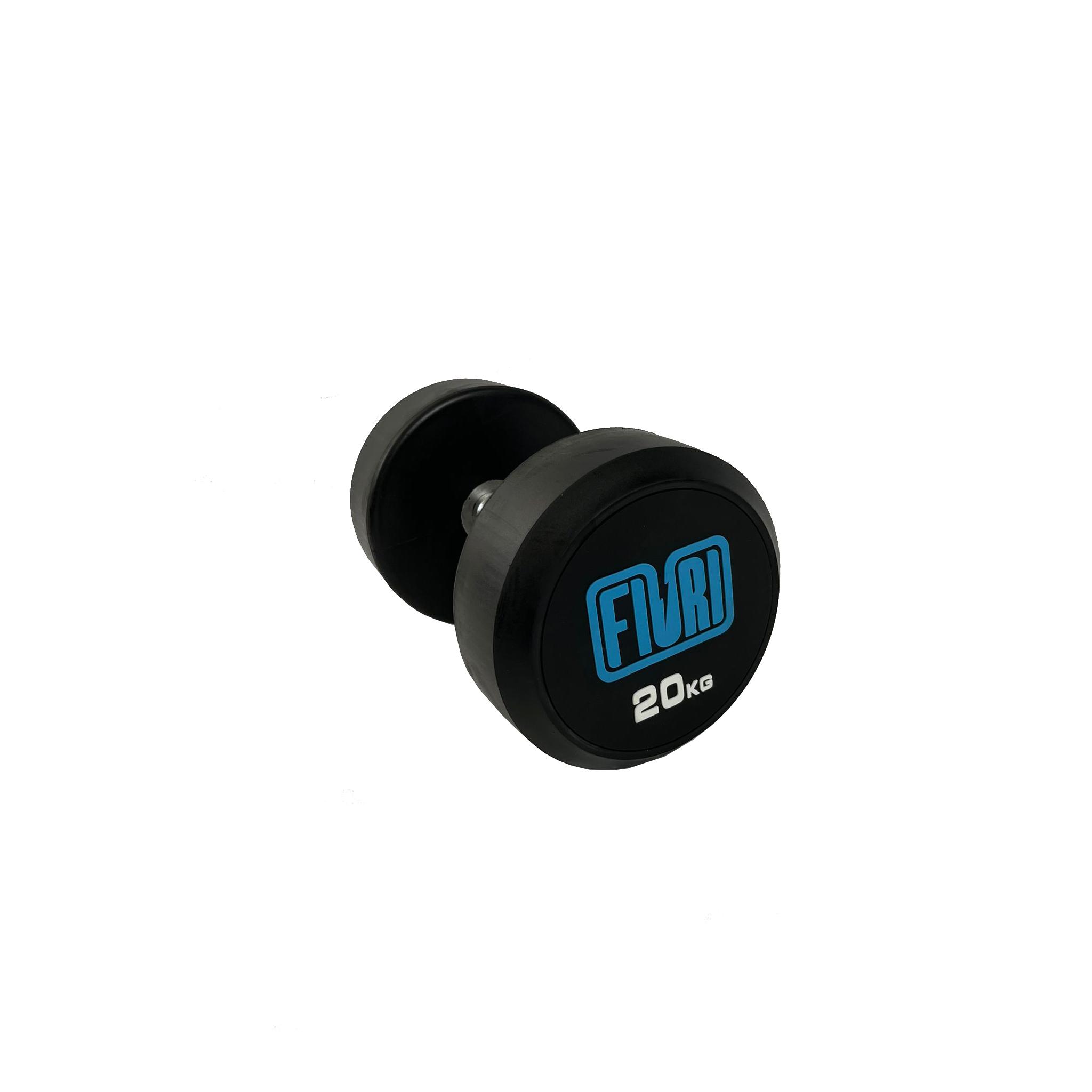 Mancuernas Redondas, 1 UNIDAD, Pesas para Ejercicio en Casa o Entrenar en Gimnasio, Crossfit, Musculación y Fitness.  FIURI