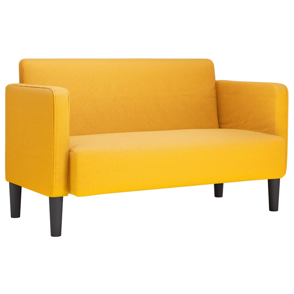 vidaXL Sofá Loveseat 109 cm tejido de pana Multicolor