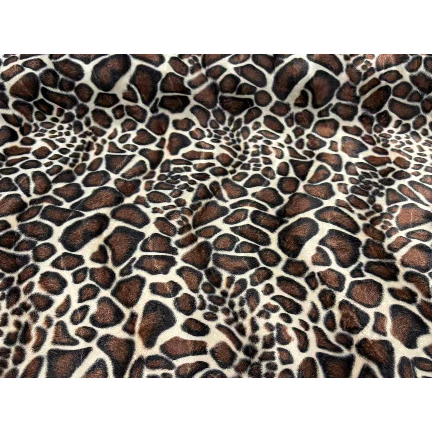 Tela Tipo Piel Animal Print – Poliéster Estampado para Confección