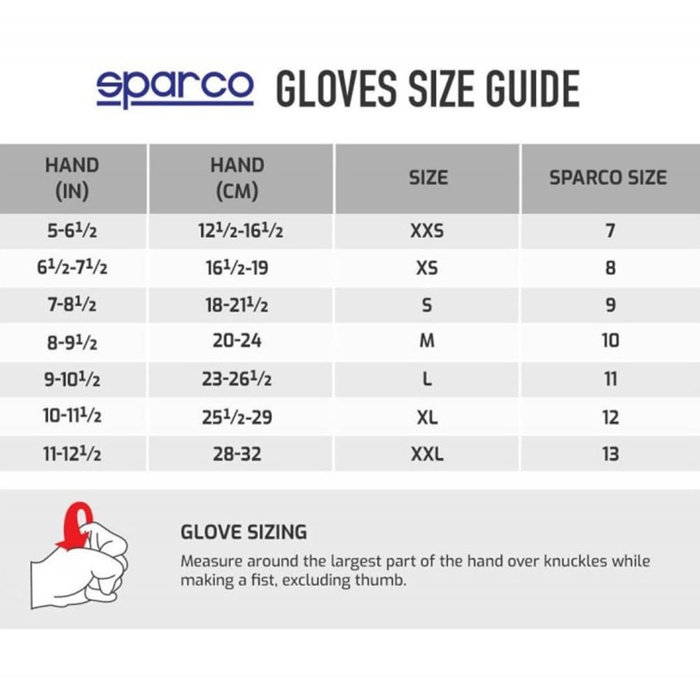 GUANTES SPARCO LAND ROJOS 2025 TALLA 10