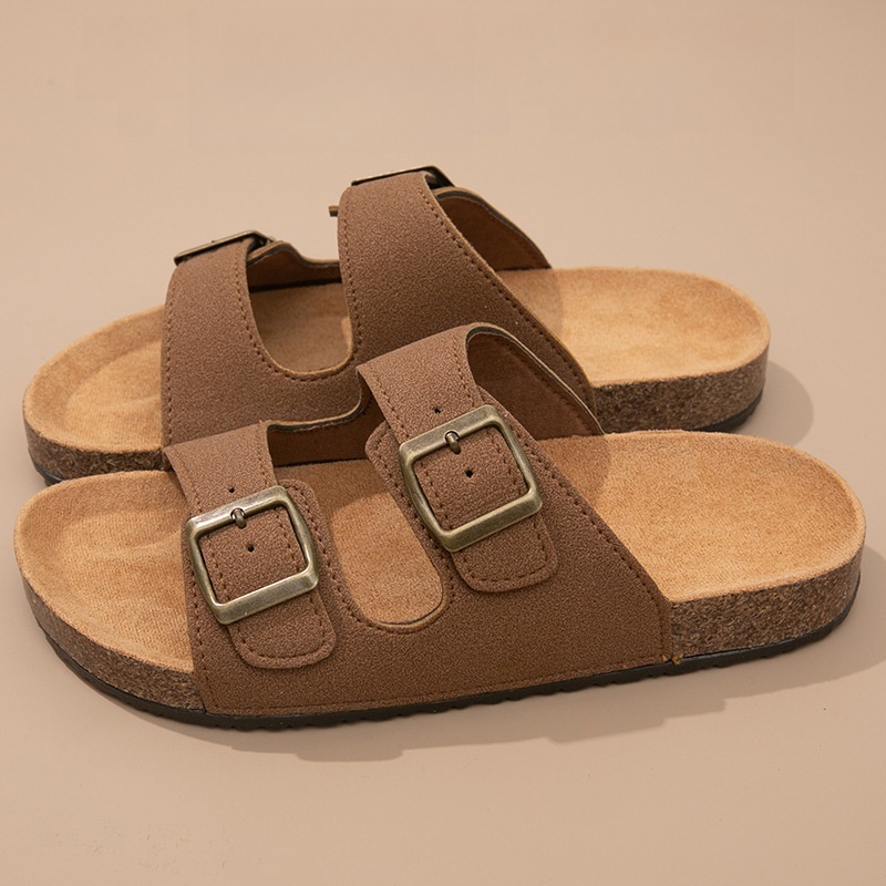 Nuevas sandalias con hebilla para hombre - Sandalias playeras casuales con cierre, zapatos de verano para mujer