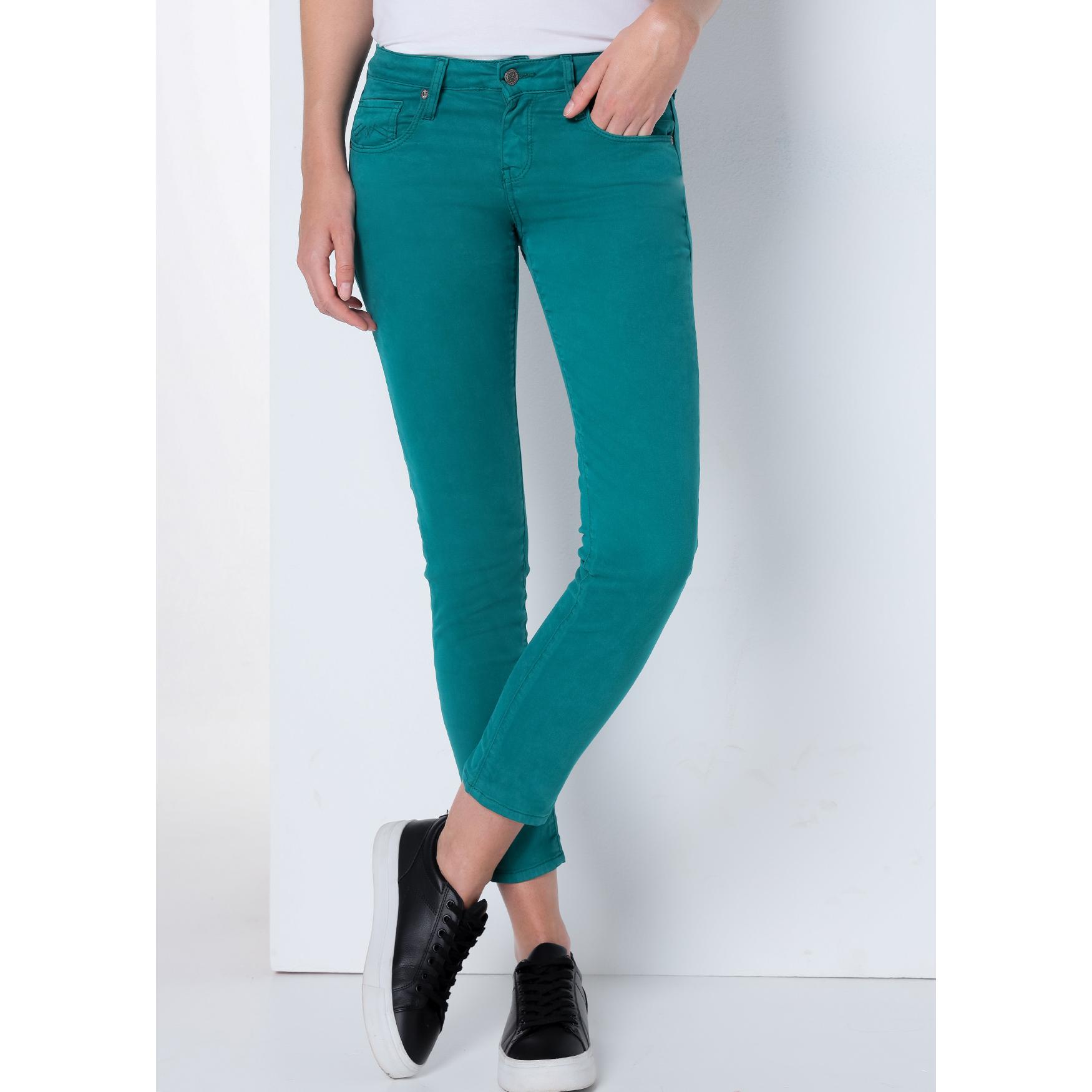CIMARRON - ENYA HELEN - Pantalon color cintura muy baja - Skinny Ankle - Tiro muy corto- Tallaje en Pulgadas