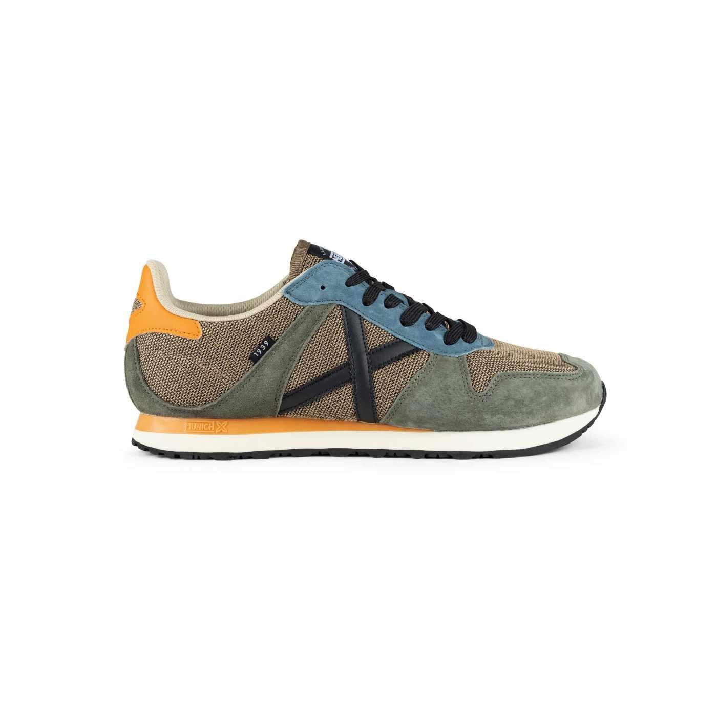 Zapatillas Munich Massana 618 marrón y verde de hombre