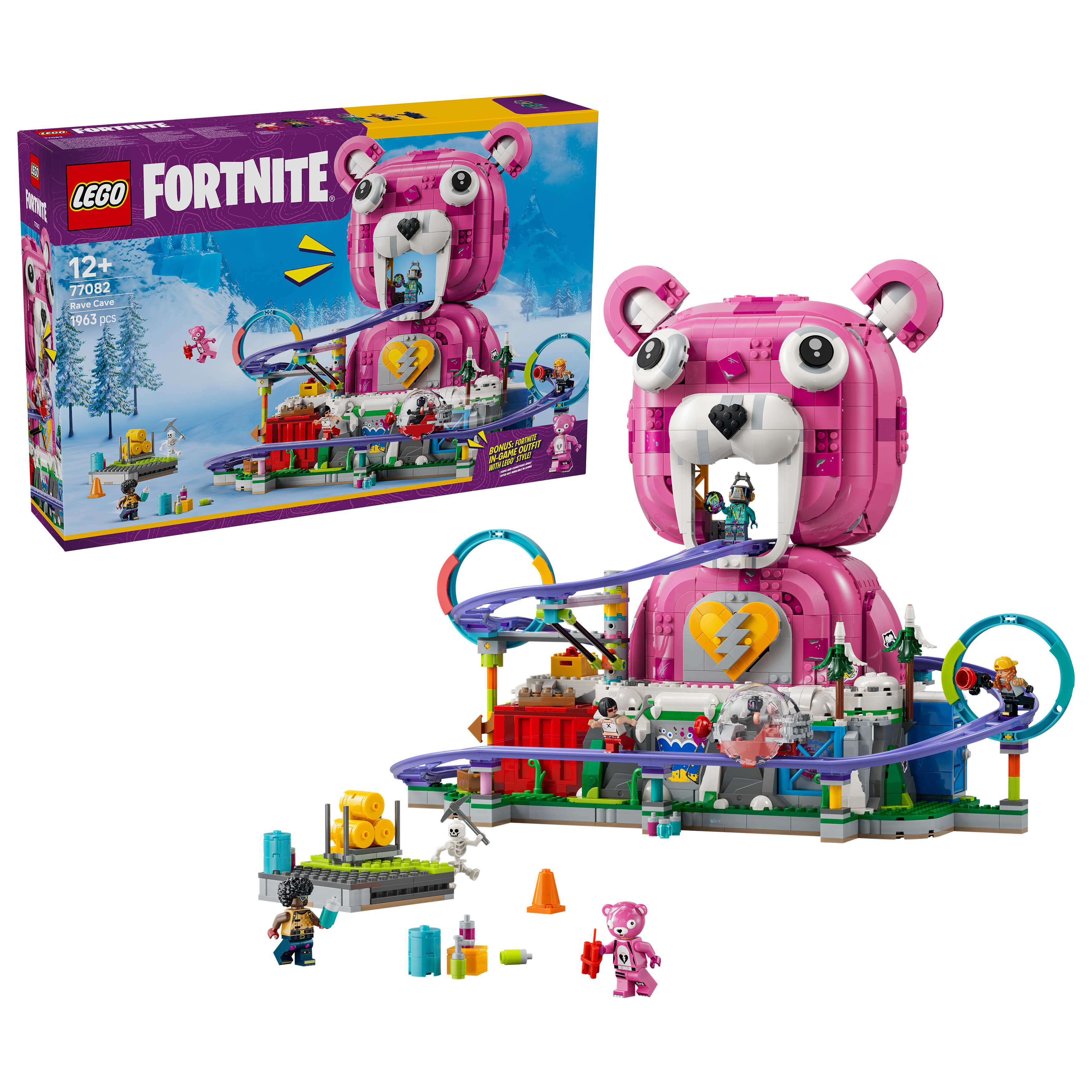 LEGO® 77082 Fortnite Caverna Descontrol de Juguete con 6 Minifiguras