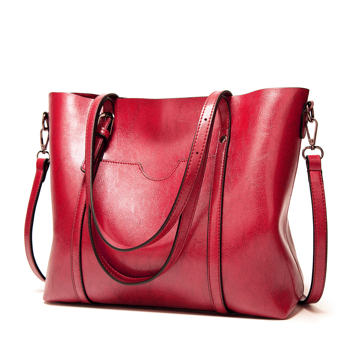 Bolso de mano para mujer, tipo asa superior, bolso grande de hombro o bandolera