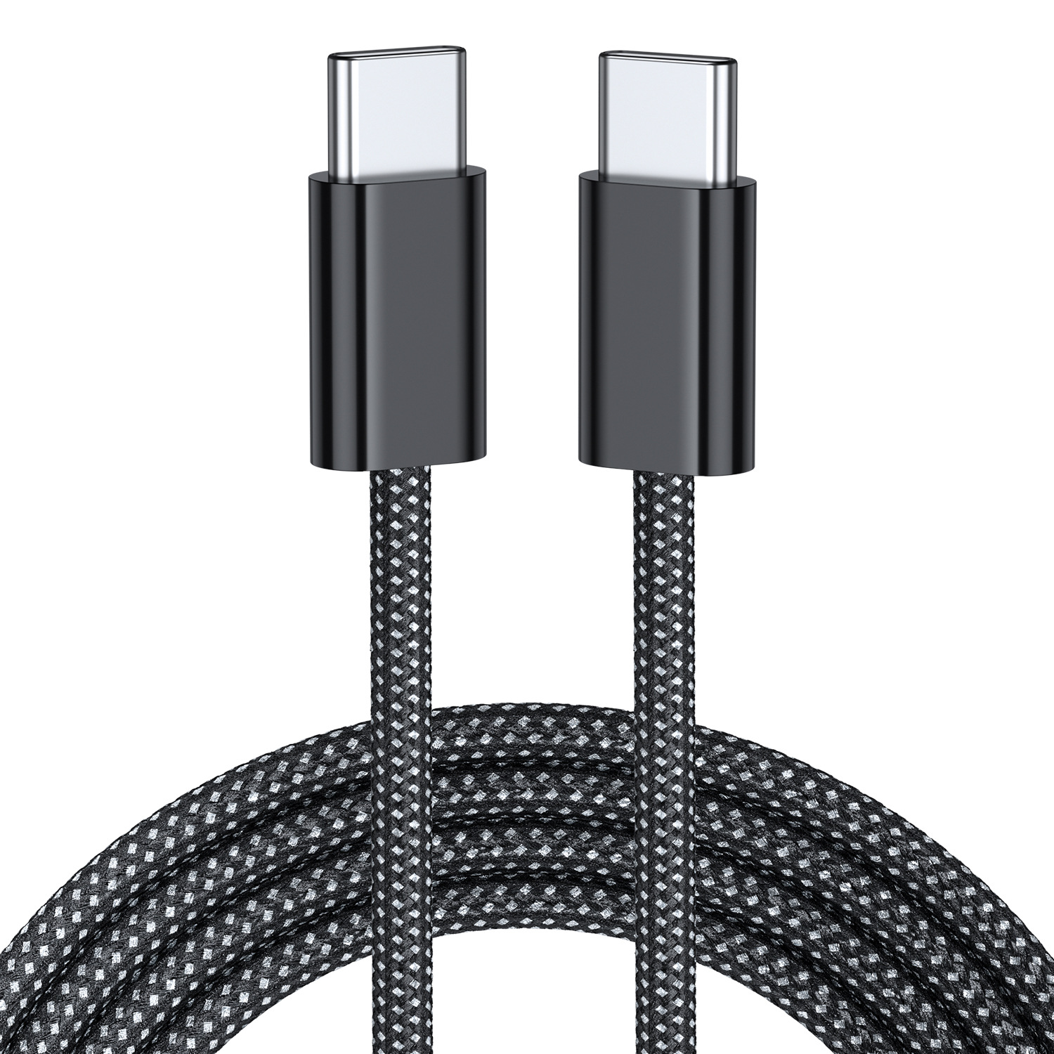 TK Nuevo cable de datos trenzado tipo C de 60 W y 240 W para carga rápida, compatible con iPhone 15 y 16.
