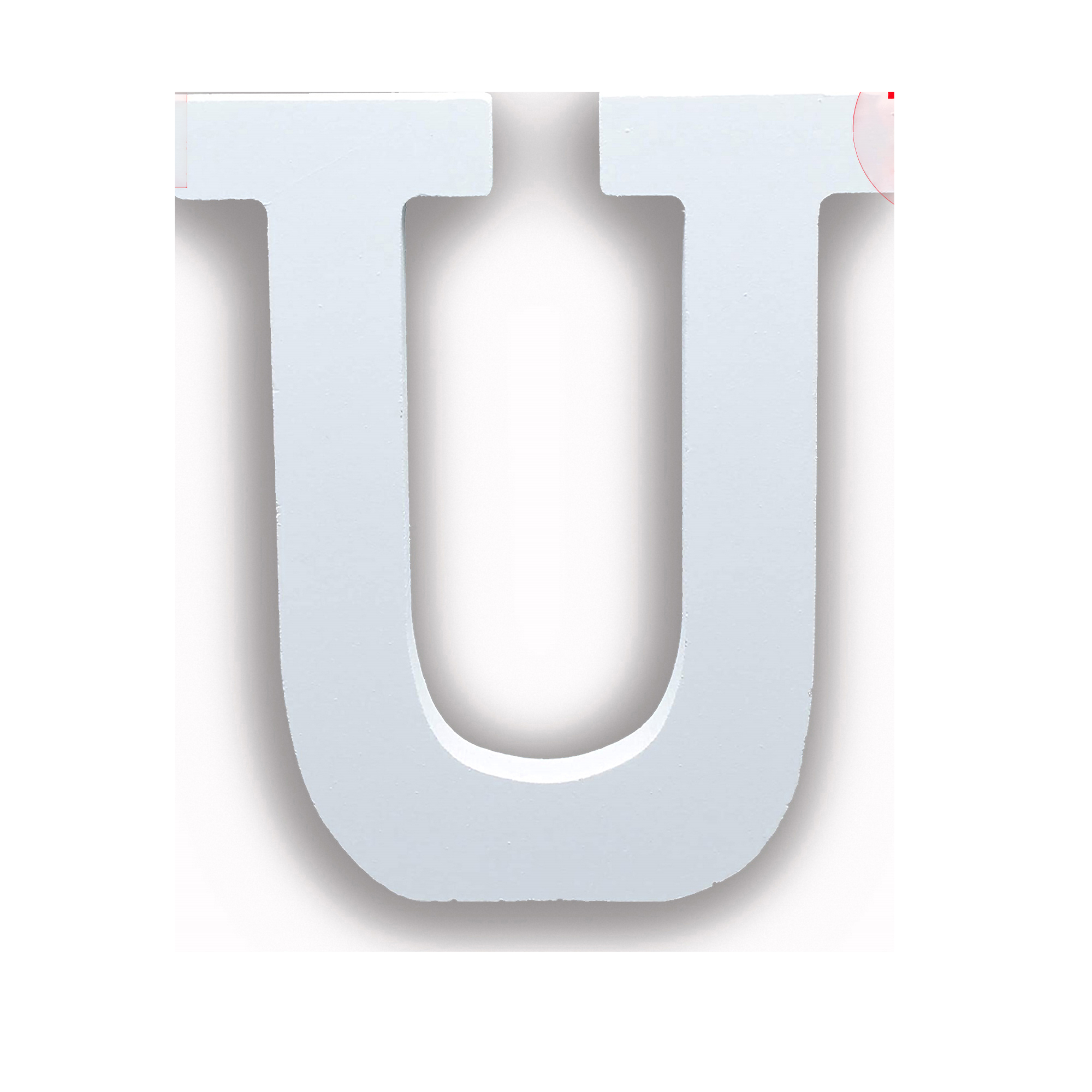 UD -Set 12 Letras de Madera 11 cm con Tinta Blanca – Letras A-Z para Decoración y Manualidades