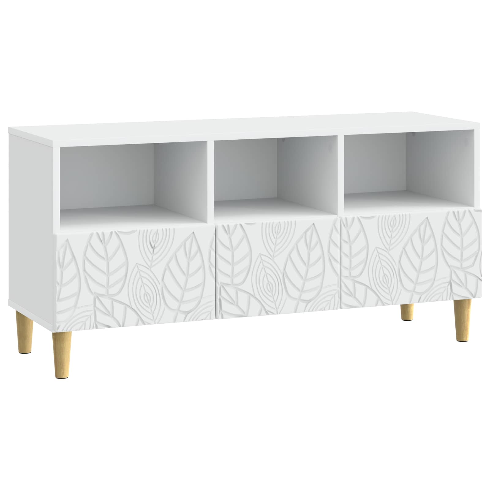 vidaXL Mueble de TV 102 x 34,5 x 50 cm Madera de ingeniería Multicolor
