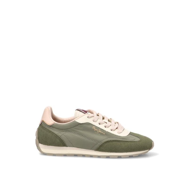 Zapatillas Casual Pepe Jeans - Mujer - Suela Plana - Modelo Pls400030 - Color Verde
