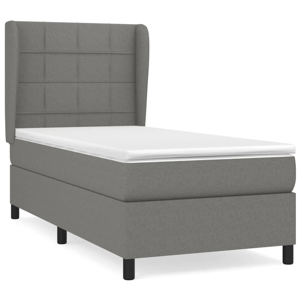 vidaXL Cama box spring con colchón tela 80x200 cm Multicolor