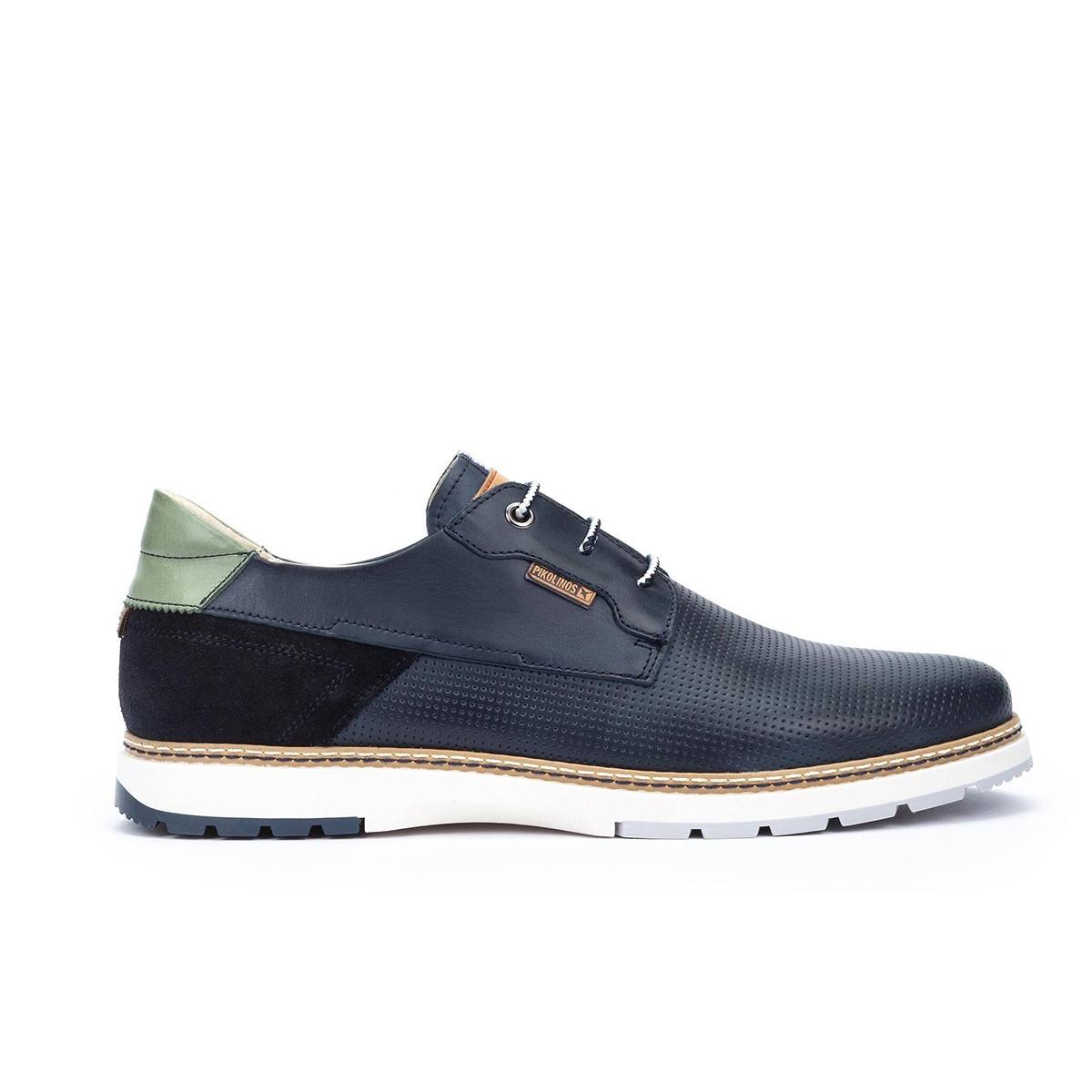 Zapato Casual Cordones Hombre Pikolinos M8a-4222C1 Olvera Azul Marino