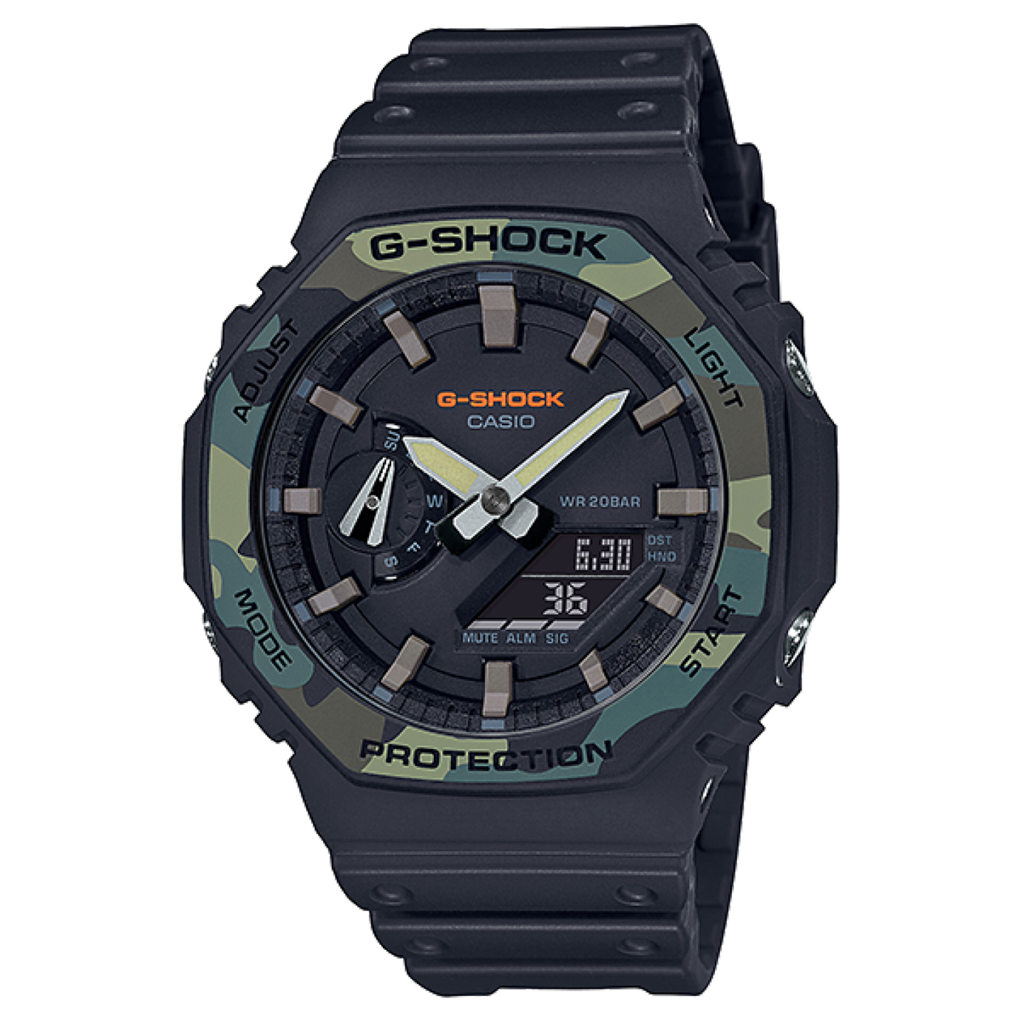 Reloj G-SHOCK Casio Hombre GA-2100SU-1AER - Resistente - Sumergible 200m - Camuflaje