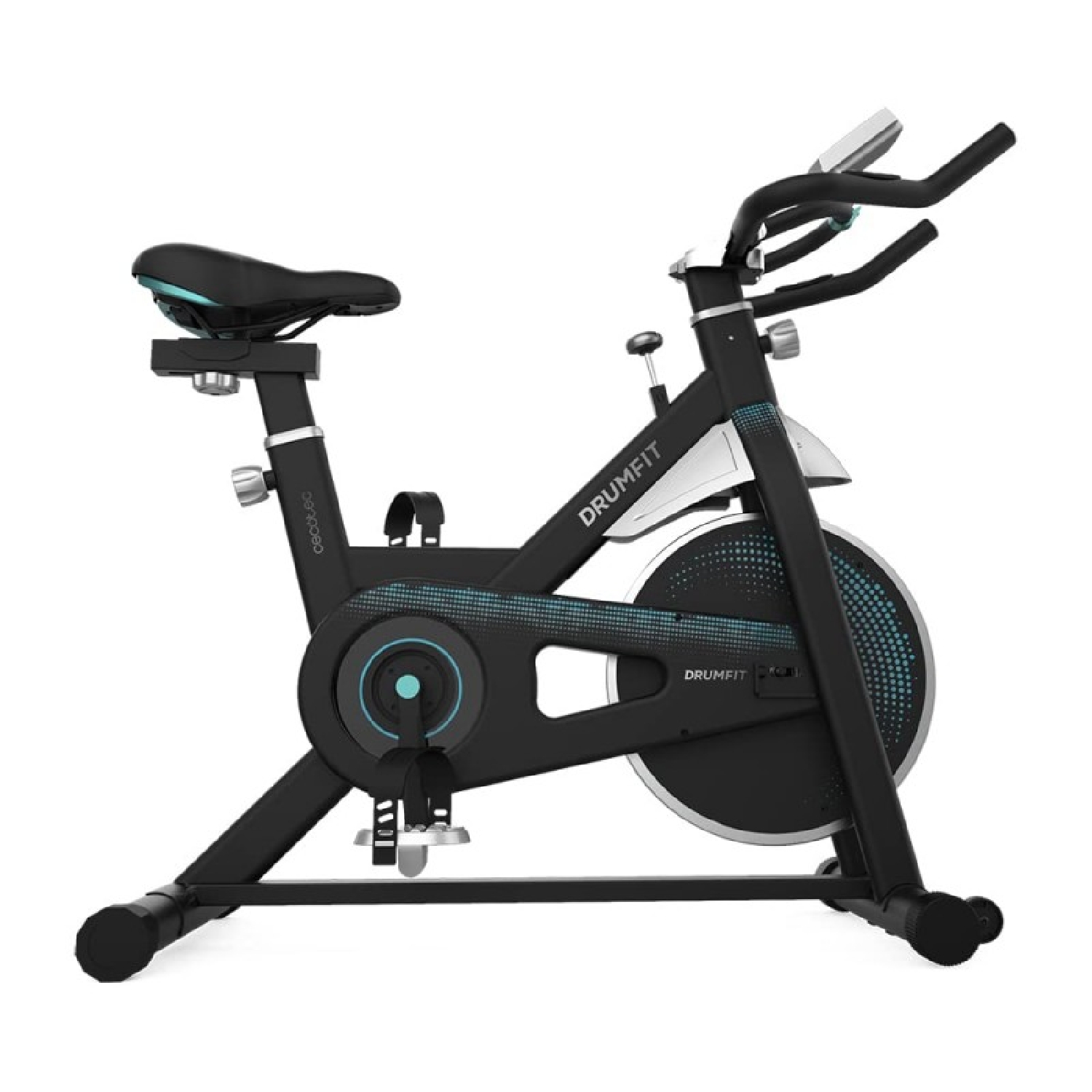 Cecotec Bicicleta Indoor DrumFit Indoor 13000 Delfos. Volante de Inercia de 13 Kg, Resistencia Manual