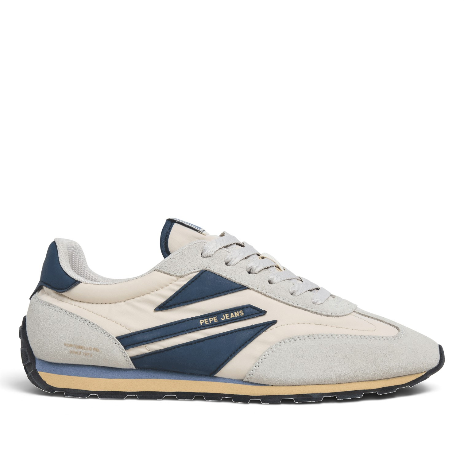Zapatillas Pepe Jeans Jason de hombre negras con detalles blancos estilo retro running