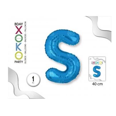 Globo Foil, Letras En Color Azul Con Tamaño De 40cm. #Xoko Party #Globo