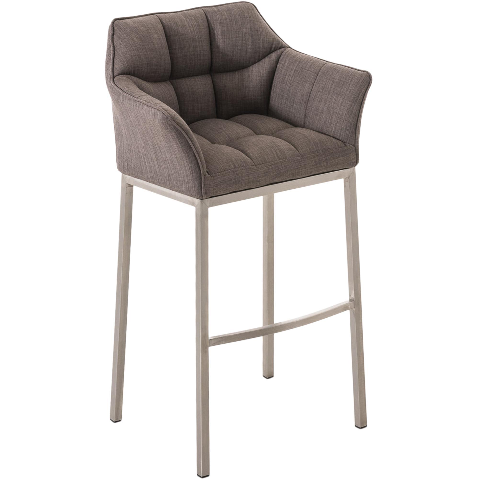 Barhocker Damaso E Stoff mit 4-Fu Gestell