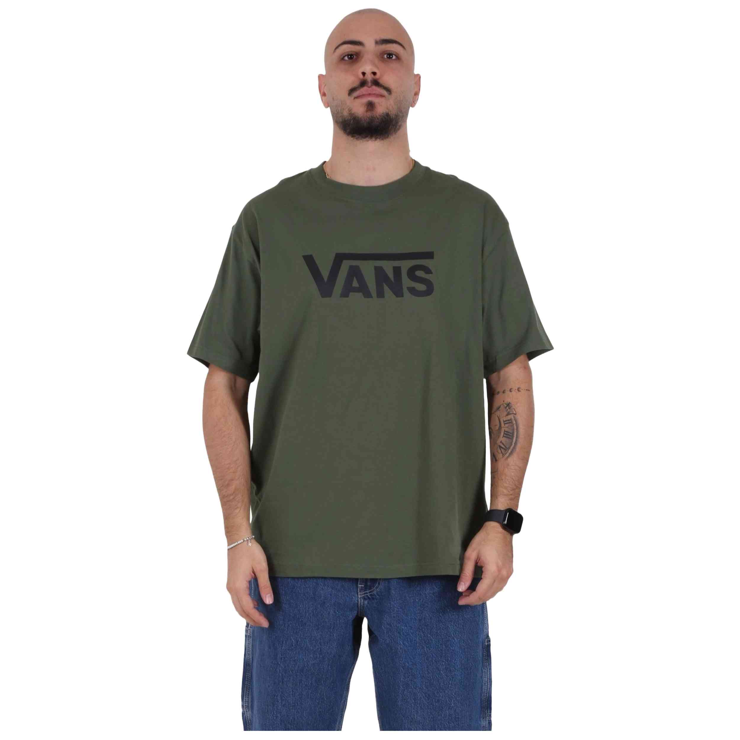 Camiseta De Manga Corta Vans modelo 077-51463559872851 para Hombre en color Verde