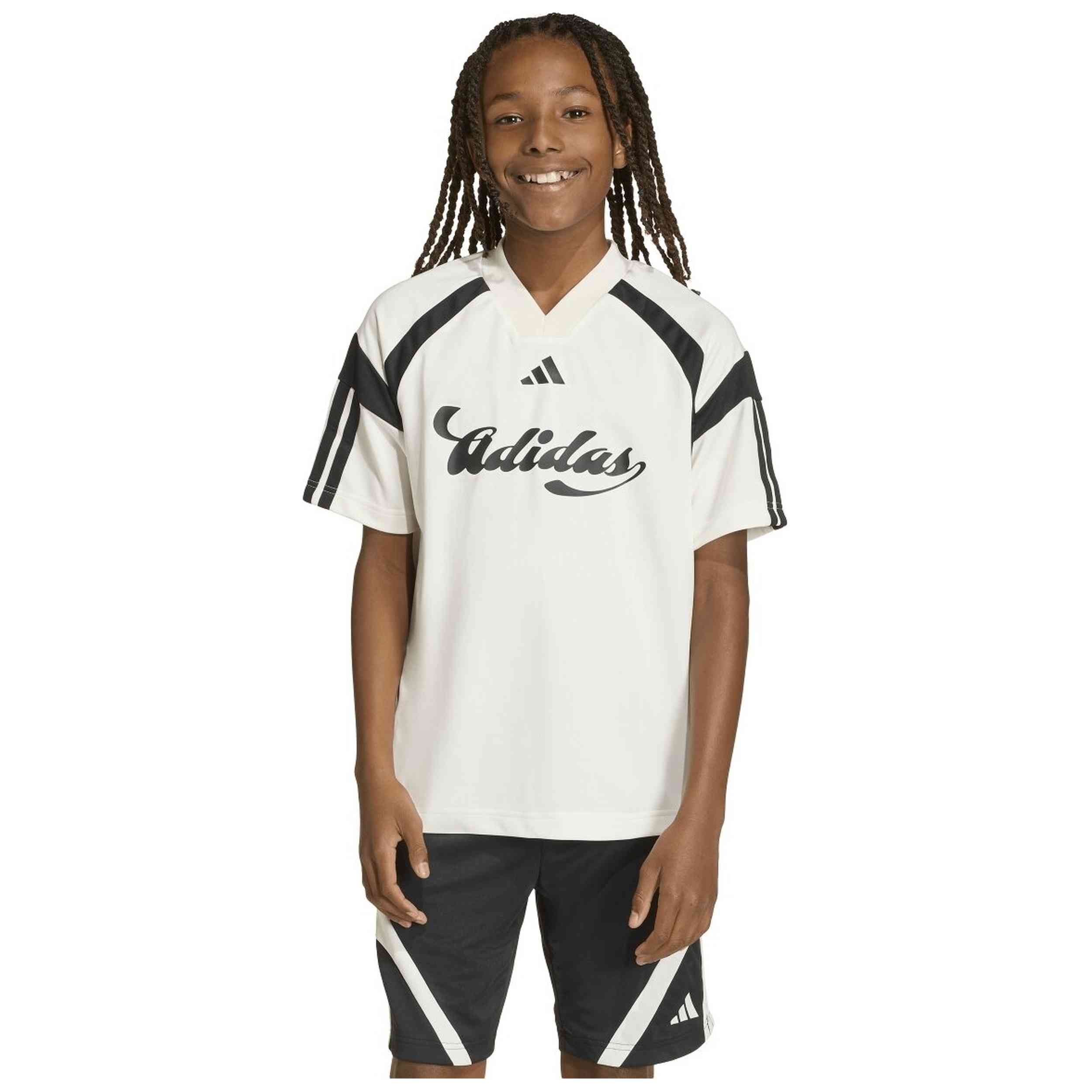 Camiseta De Manga Corta Adidas modelo Camiseta adidas House Of Tiro manga corta blanco puro negro junior para hombre y mujer en color Blanco