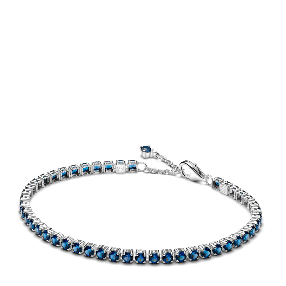 Pandora Pulsera Tenis Azul Brillante​ 591469C02 , Para Mujer