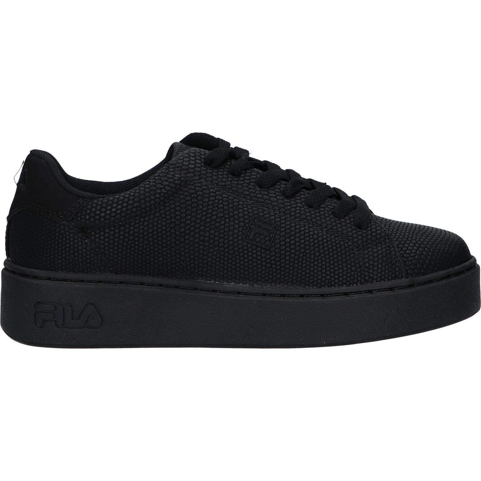 Women Girl and Child ROW Sports Shoes 1011202 25Y CROSSCOURT BLACK
