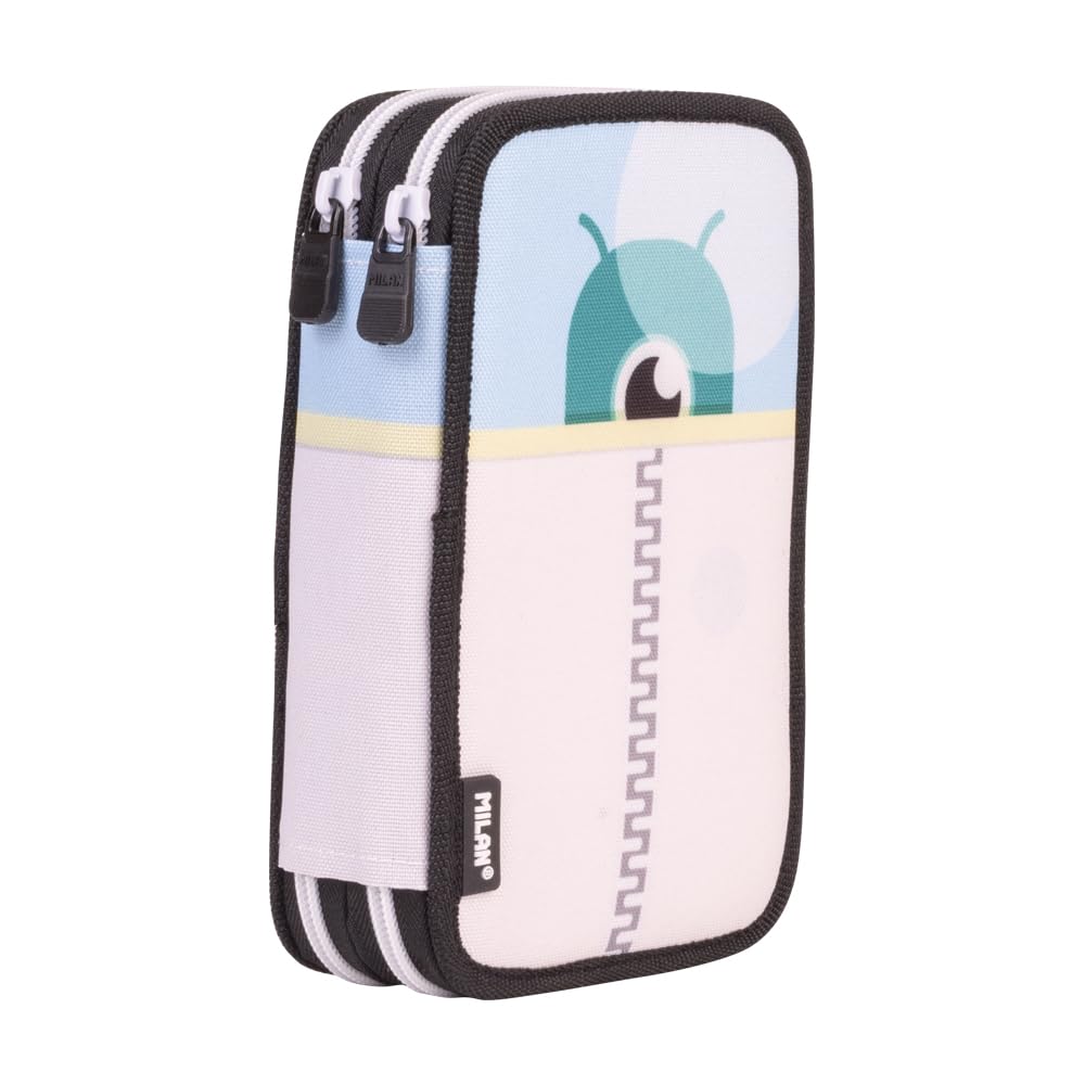 MILAN® Plumier 2 pisos con contenido serie especial Aliens, azul