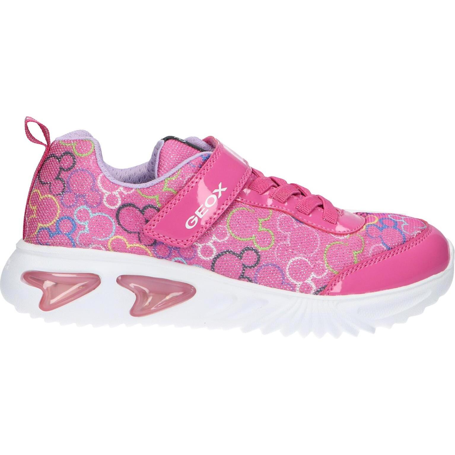 Geox girl's sports shoes j45e9d 09lhh j assister c8238 fuchsia-multicolor