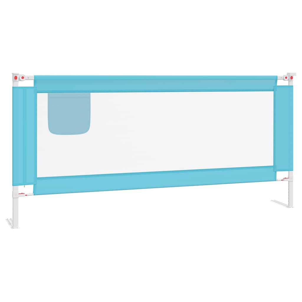 vidaXL Barandilla de Seguridad Cama de Niño Tela 200x25 cm Cuna Bebé Color Azul, Gris oscuro, Taupé y mas