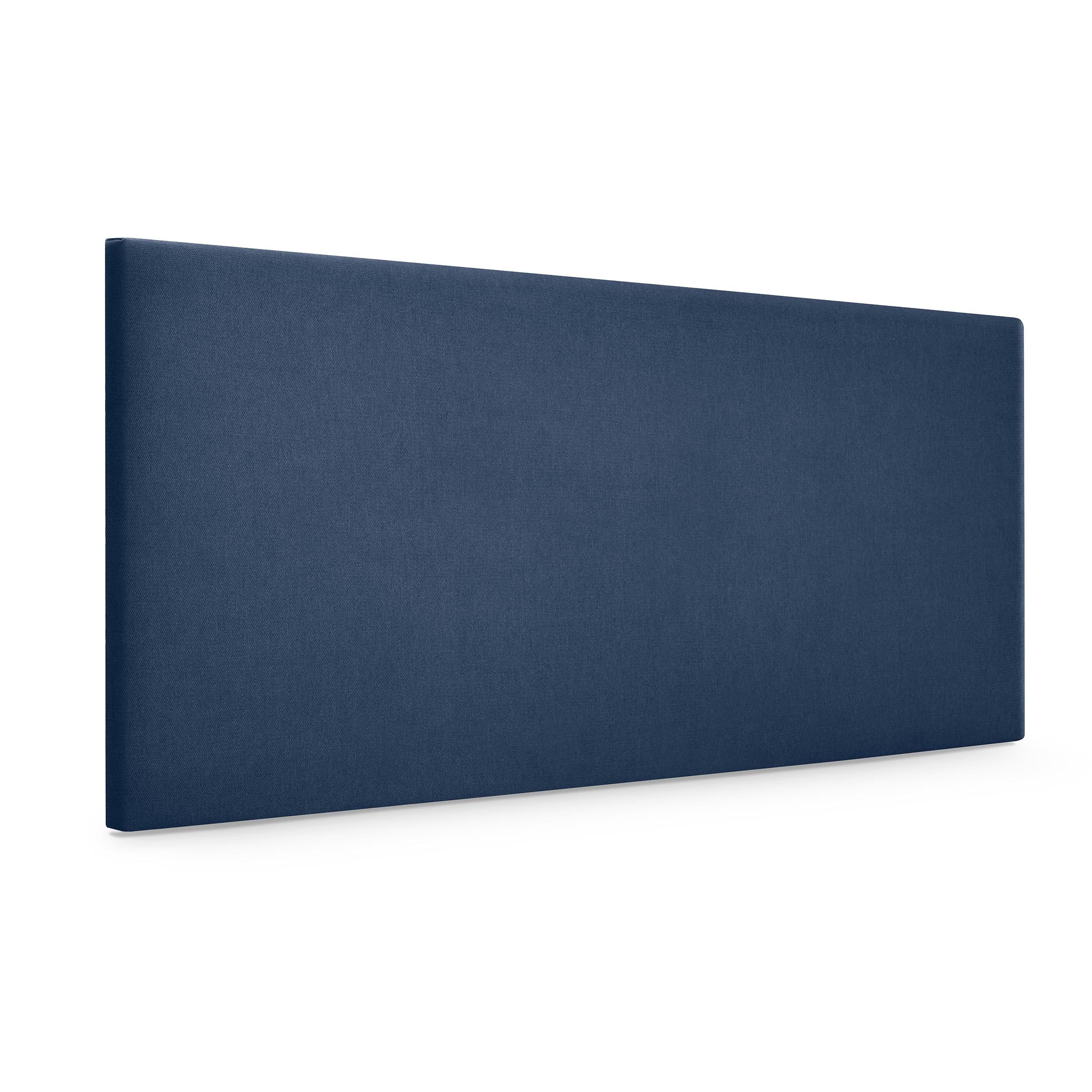 DHOME Cabecero de Polipiel o Tela AQUALINE Liso Cabeceros Cabezal Tapizado Cama Lujo (Azul Tela)