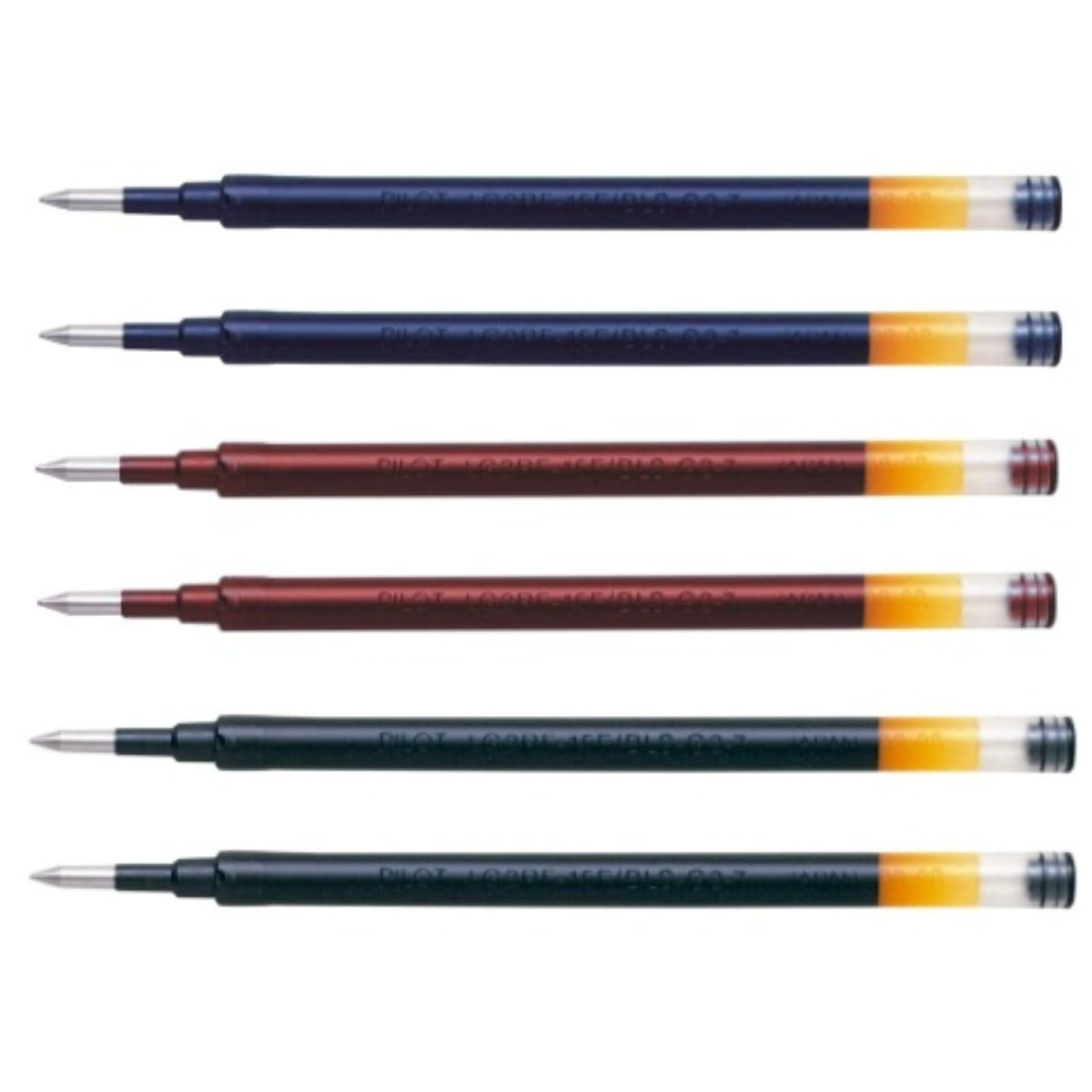 PILOT G2 Boligrafos Roller de Tinta de Gel - Retráctiles y Recargables - Excelente Comodidad de Escritura - Azul/Negro/Rojo/Verde y recambios G2 surtido de modelos para elegir - Punta Media 0.7mm calidad TOP de confianza