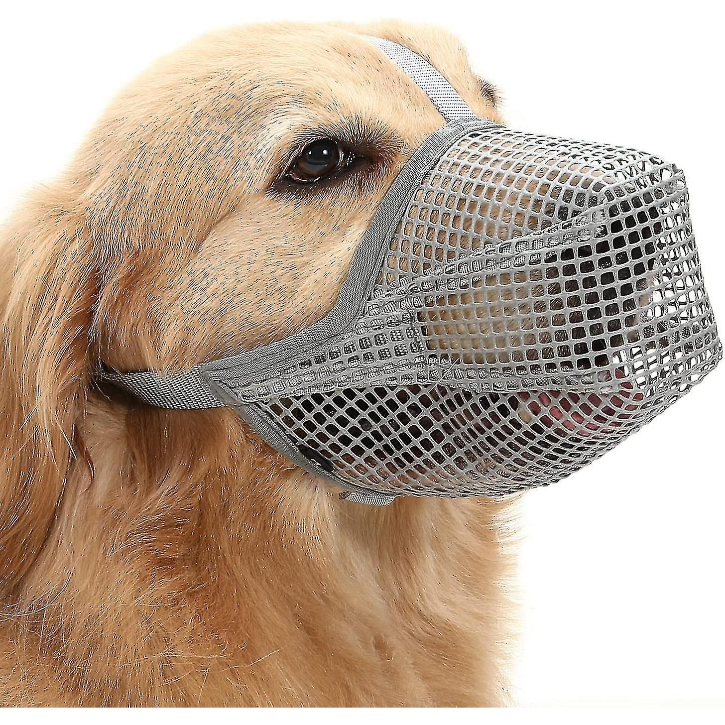 TK Bozal del perro con las correas ajustables, bozales cubiertos malla suave para los pequeños perros grandes medios