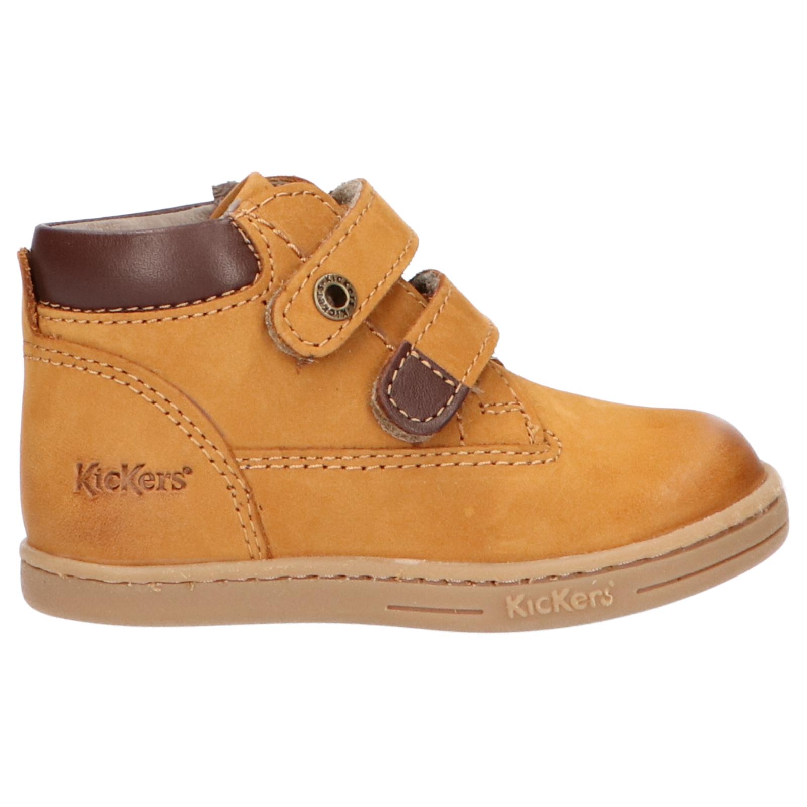 KICKERS 571983-10 TACKEASY 116 CAMEL MARRON Girl and Child Ankle Boots