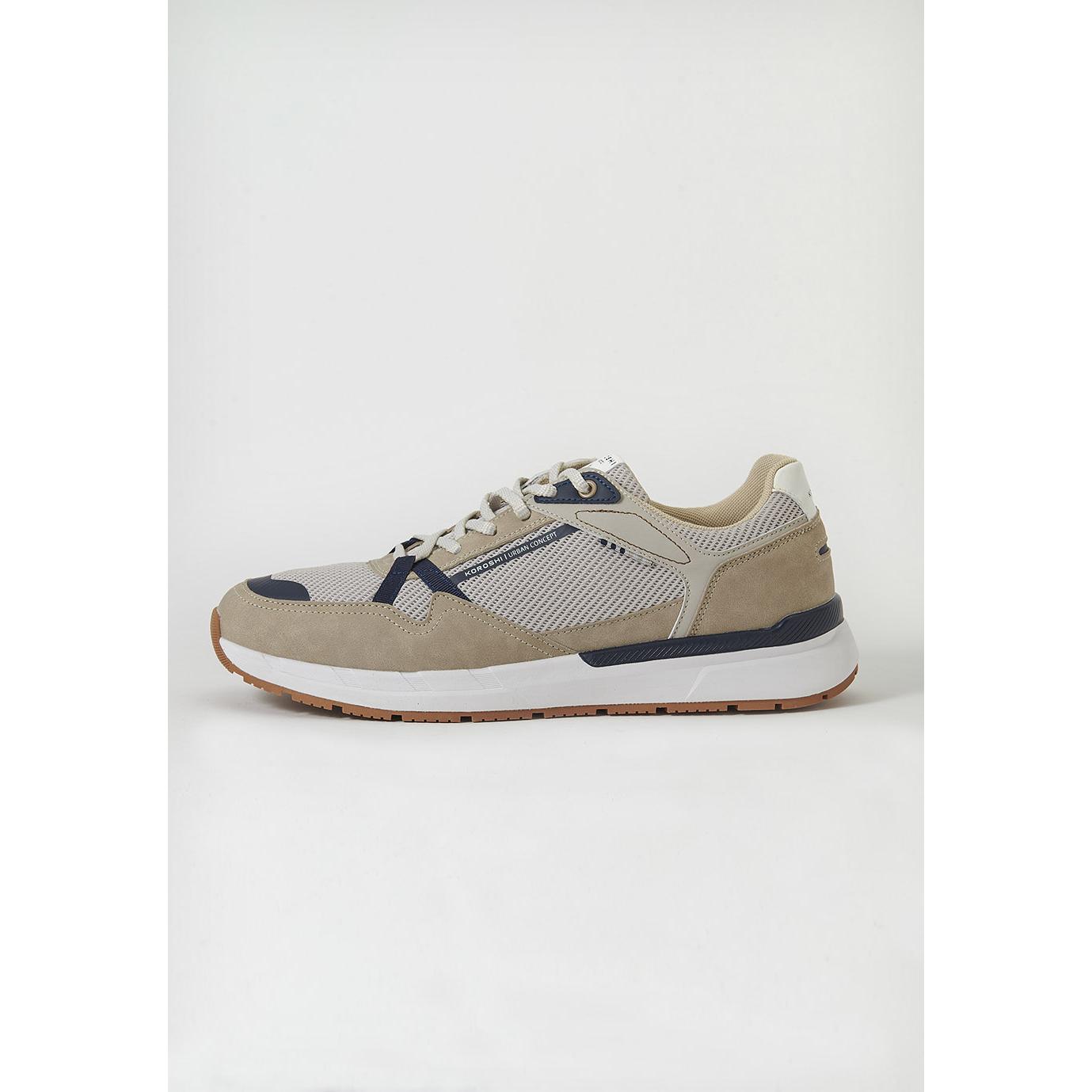 Koroshi - Zapatillas deportivas 2421XC02 para hombre de poliéster ligeras y flexibles ideales para entrenamiento ligero y uso diario