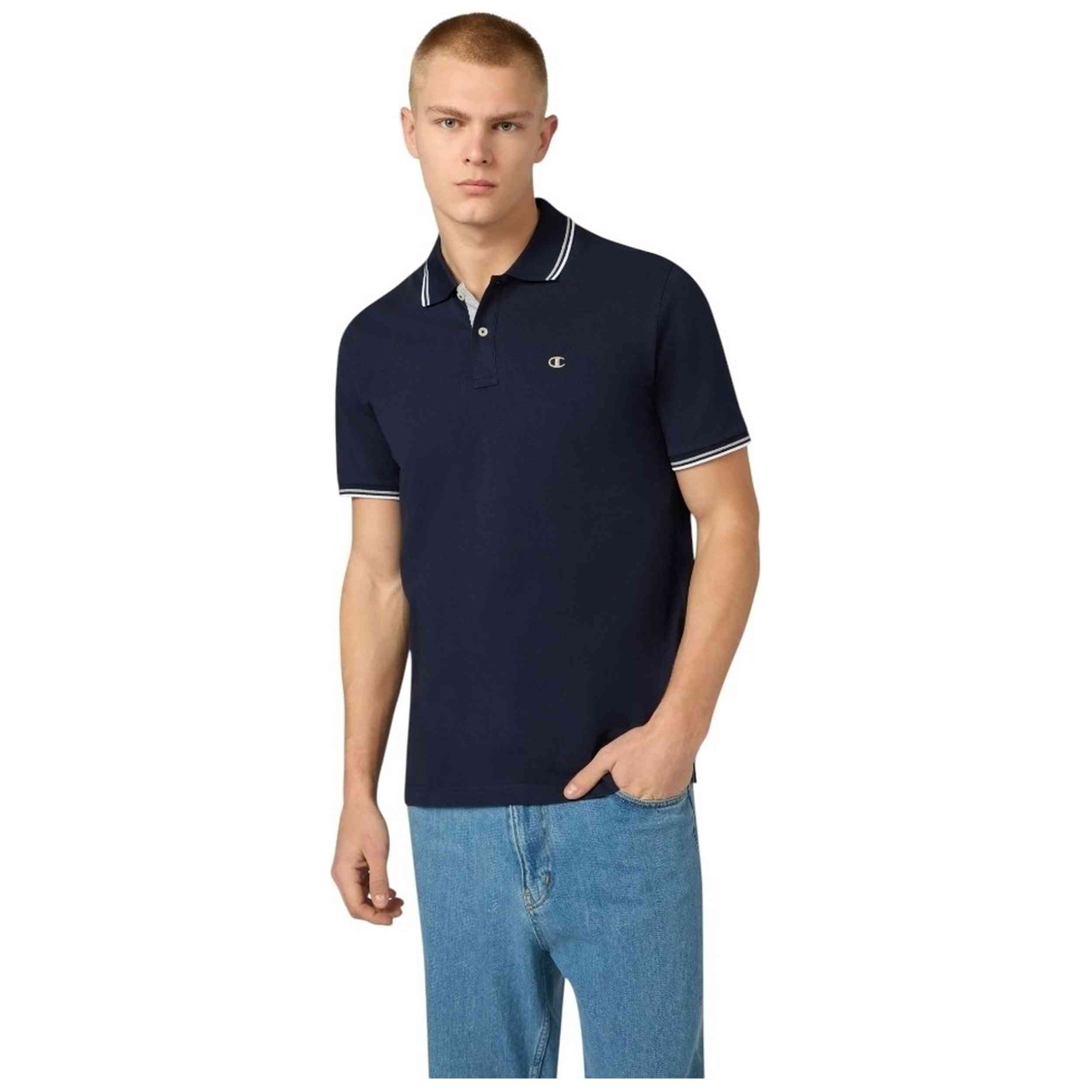 Polo De Manga Corta Champion modelo 220897-BS561 para Hombre en color Azul