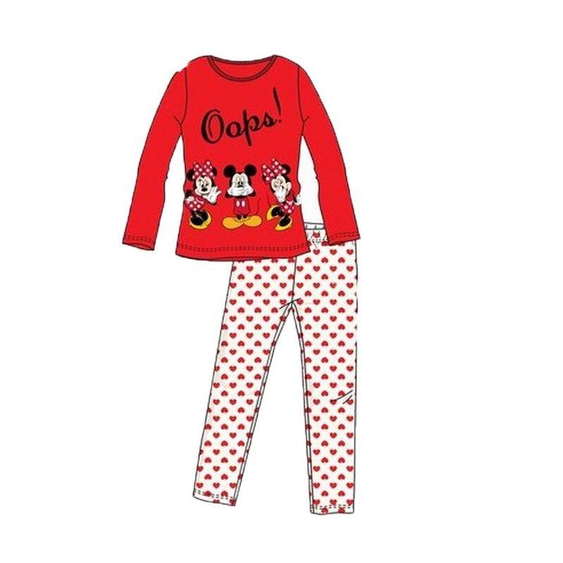 Cerdá Pijama Largo Rojo de Minnie Mouse para Niña