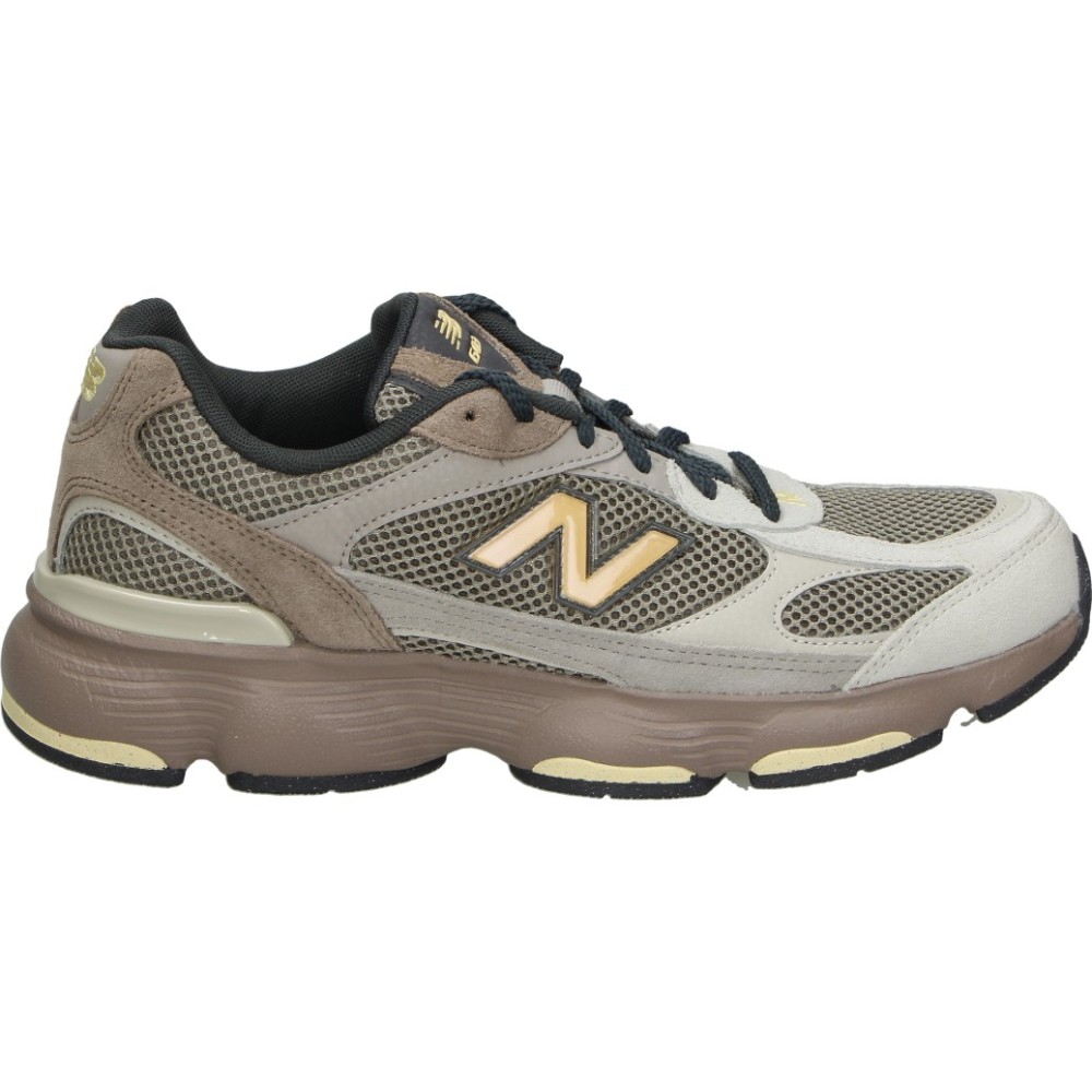 NEW BALANCE | Zapatillas New Balance 603 para Hombre – Deportiva en Marrón con Detalles en Amarillo – Sneakers con Cordones – Estilosas – Moda – Cómodas – Modelo M6034UU