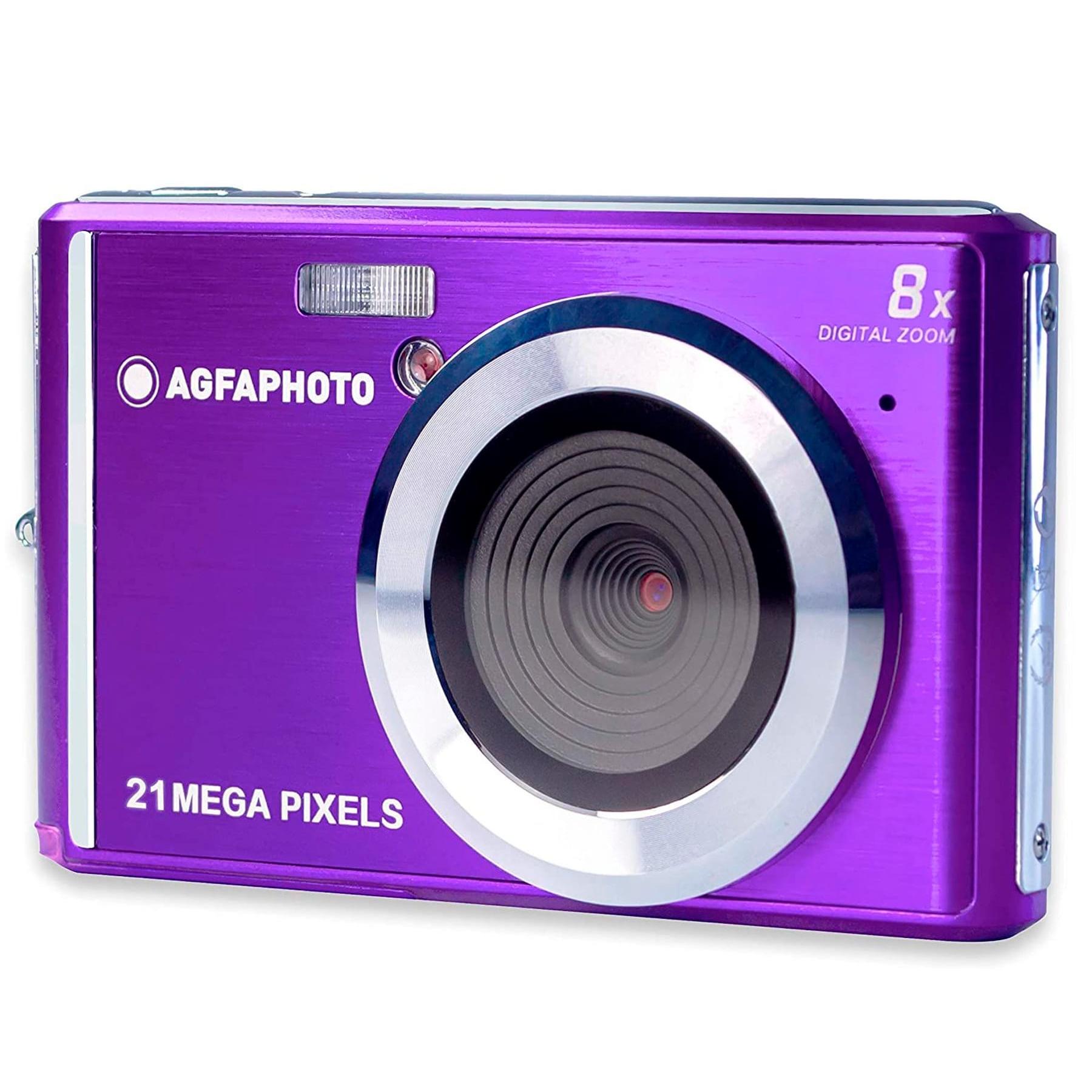 Agfaphoto - Cámara digital compacta DC5200 de 21 MP con sensor CMOS y zoom digital 8x pantalla LCD de 2.4 pulgadas
