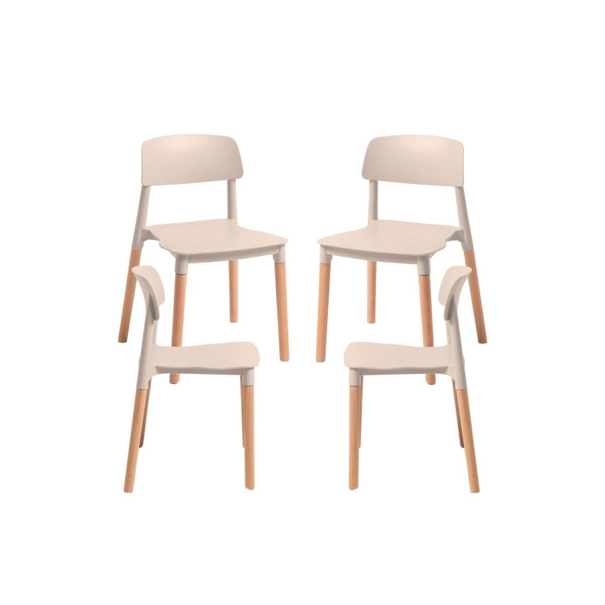 Regalos Miguel - Packs Sillas Comedor - Pack 4 Sillas Estin - Negro