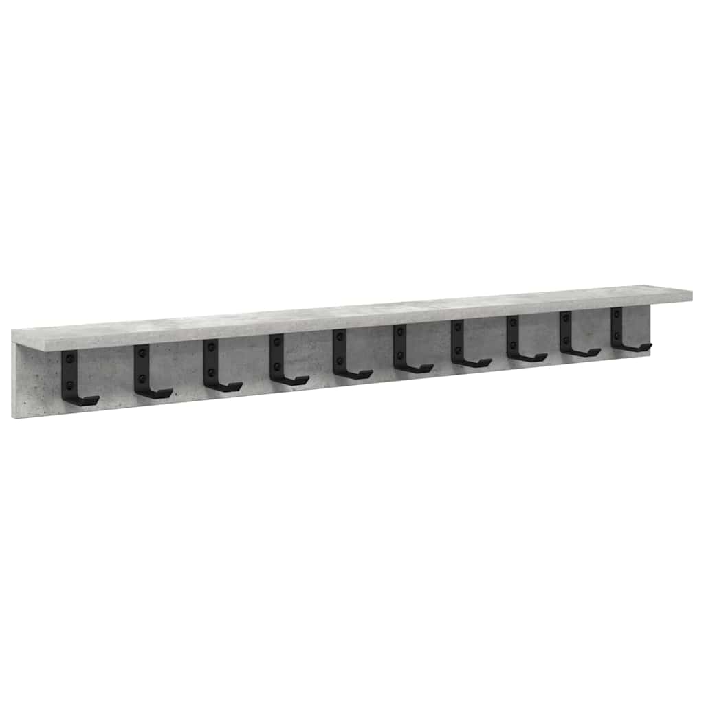 vidaXL Perchero de pared Montada en la pared 100 x 10,5 x 10,5 cm Multicolor